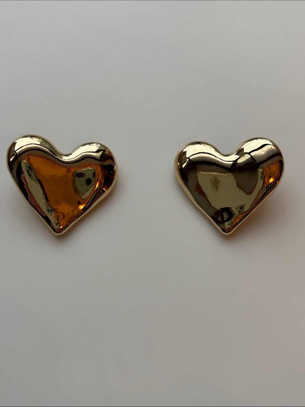 Gold Heart Earrings - Women Jewelry